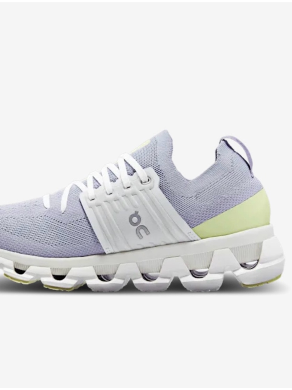 On Running Cloudswift Lace-Up Sneaker - Lavender & Light Green